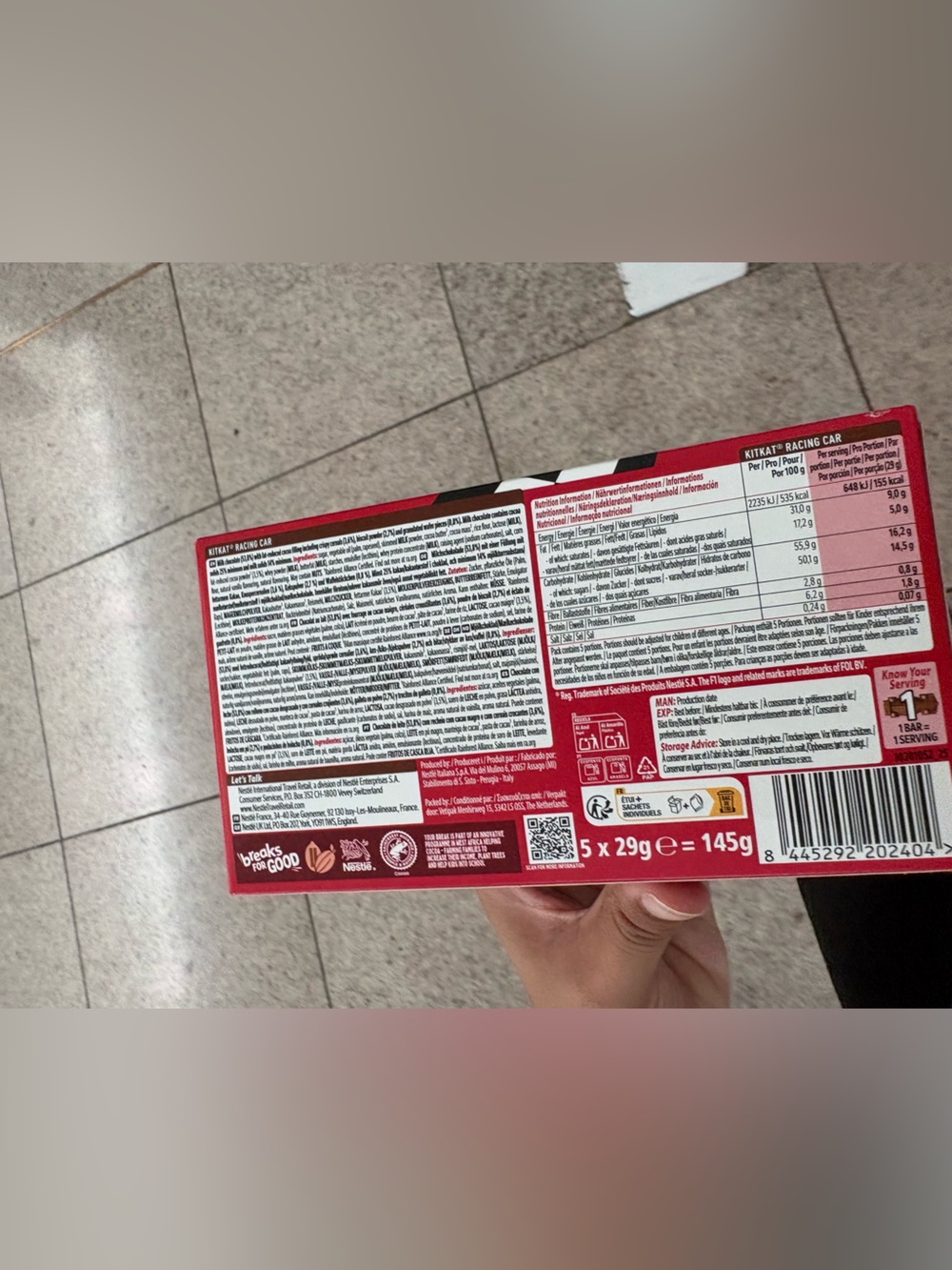 NIB Formula 1 Nestlé KitKat box Travel Edition - Picture 3 of 3